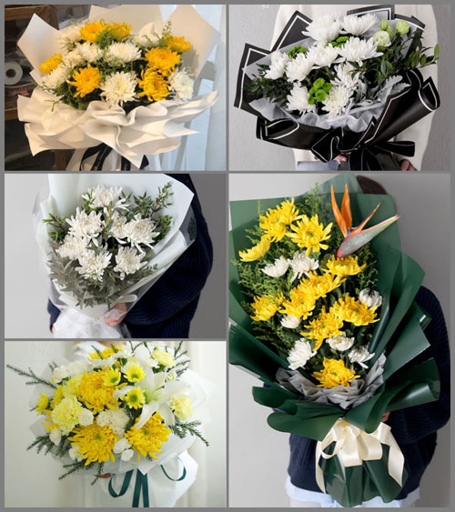 山东青岛莱西市院上镇东王屋村白事花束代送